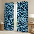 thumbnail image 2 of Manfei Leopard Print Curtains Pack of 2 (42x84 Each),Jungle Animal Curtains Blackout,Blue Black Bedroom Curtains For Girls Boys,Breathable Home Decor, 2 of 6