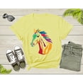 thumbnail image 5 of Cool Horse Pony Lover Gift Shirt For Men Women Kids Girls Boys Aesthetic Horse Lover Gift Ideas Tshirt Graphic Horse Head Silhouette T-shirt, 5 of 6