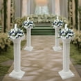 thumbnail image 6 of 4 PCS Free Standing Wedding Roman Column, Height Adjustable Landscaping Roman Pillar for Event Decoration, White, 6 of 22