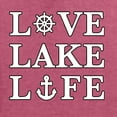 thumbnail image 4 of Wild Bobby, Anchor Wheels Love Lake Life, Unisex Graphic Hoodie Sweatshirt, Vintage Heather Red, X-Large, 4 of 4