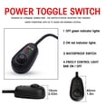 thumbnail image 4 of 300W Universal LED Light Bar Wiring Harness Kit 16AWG with 12V 40A Relay On Off Switch for Off Road Truck SUV ATV UTV Boat, 4 of 7