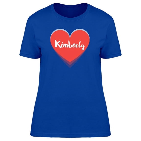 Kimberly On Red Heart T-Shirt Women -Image by Shutterstock, Female Small