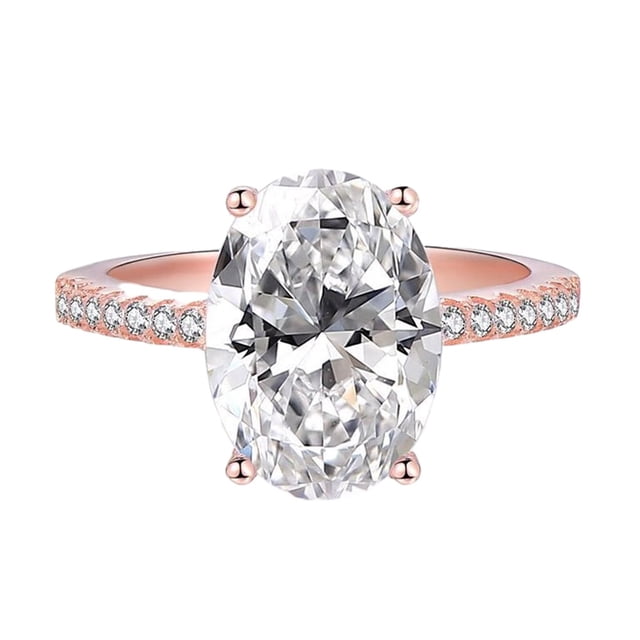 Anillos de boda Minnieouse de lujo para mujer Aleación Oro Rosa Número 5.1