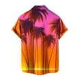 thumbnail image 3 of ZCFZJW Hawaiian Shirts for Men Regular Fit Casual Summer Tropical Palm Tree Print Short Sleeve Graphic T-Shirts Trendy Holiday Vacation Beach Tops Multicolor#04 XL, 3 of 4