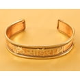 thumbnail image 4 of Sunsoul by Touchstone -Om Sai Ram-holy Mantra -Copper Magnetic Healing Bracelet Tibetan Style. Hand Forged with Solid and high Gauge Pure Copper., 4 of 6