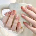 thumbnail image 1 of Petit Livre Rouge Vernis à Ongles Porté à la Main. long Autocollant Papillon pour Ongles patch Fini Colle Gelée, 1 of 7
