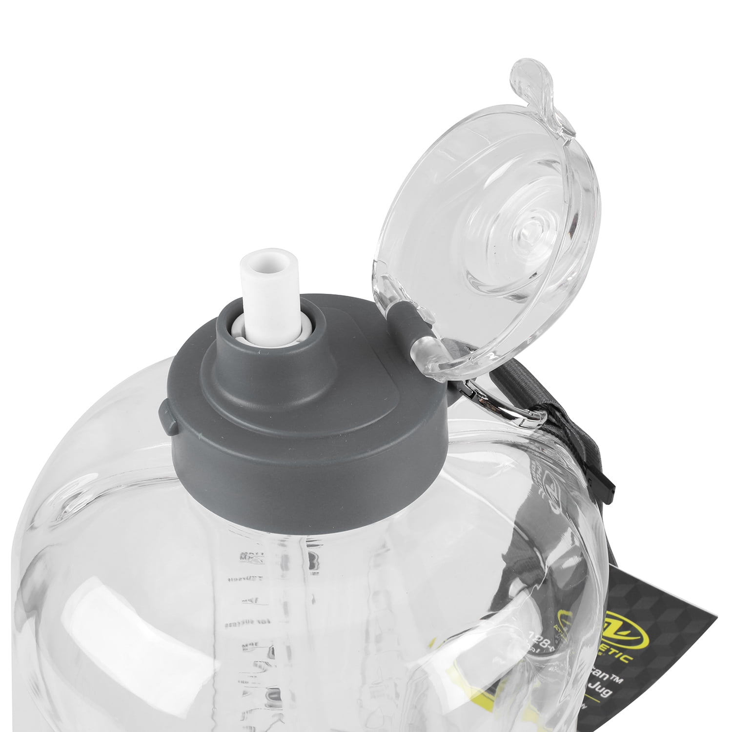 Athletic Works 128 oz Goals Jug with Dual Lid, Black Accent