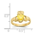 thumbnail image 3 of 14K Yellow Gold Ring Band Themed (11) November Synthetic Birthstone, Size 9, 3 of 5