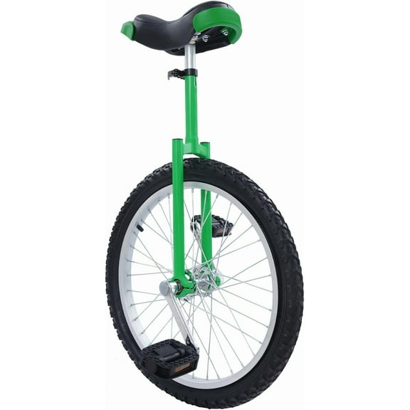 20Inch Outdoor Wheel Unicycle, One Wheel Bike Adjustable Seat Exercise Bicycle with Anti-Skid Alloy Rim and Pedal for 5-60 Years Old, Outdoor Sports Fitness Exercise Unicycle