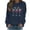 Navy, variant on Nmnitkp Womens Tops Christmas Fleece Sweaters Long Sleeve Fuzzy Sweatshirts Holiday Graphic Shirts Red,L