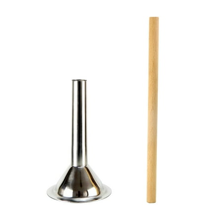 

2pcs Sausage Stuffer Kit Stainless Steel Meat Filler Food Grinder Sausage Filling Tube