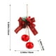 thumbnail image 3 of Christmas Bow Iron Bells Tree Ornaments Jute Rope And Berry Bells Hanging Decorations, 3 of 5