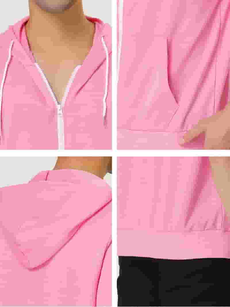 Unique Bargains Men's Short Sleeve Solid Color Zip Up Sport Unique Bargains Men's Short Sleeve Solid Color Zip Up Sport
