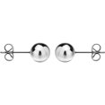 thumbnail image 4 of Savlano 925 Sterling Silver 18K White Gold Plated Ball Stud Earrings 2mm - 14mm For Women & Men, 4 of 6