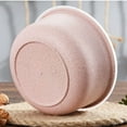 thumbnail image 6 of 3 Pcs Food Storage Containers with Lids,Wheat Straw Dishware Plastic Lunch Container,Microwave Nesting Mixing Bowls Set,Deep Cereal Bowls Lunchbox Office,Pink,10oz,17oz,30oz, 6 of 9