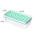 thumbnail image 3 of Injueey Molde para bandeja de cubitos de hielo con tapa, cubos rectangulares reutilizables, bandejas para hacer crema, moldes extraíbles lavables, Herramientas y accesorios para hornear Verde claro Injueey HA070816-01, 3 of 6