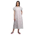 thumbnail image 1 of Moomaya Chemise de Nuit à Manches Courtes pour Femmes, en Coton Imprimé, 1 of 6