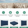 thumbnail image 7 of MRUAKA Outdoor Cushions for Patio Furniture Replacement, Waterproof Patio Furniture Cushions, Deep Seat Patio Cushions, Patio Seat Cushions for Outdoor Sectional (Blue), 7 of 7