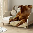 WHKANG Two Beautiful Horse Pattern Super Soft Throw Blanket for Bed