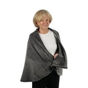 Warm Fleece Cape Warm Fleece Fleece with Pockets (Grey L/XL)