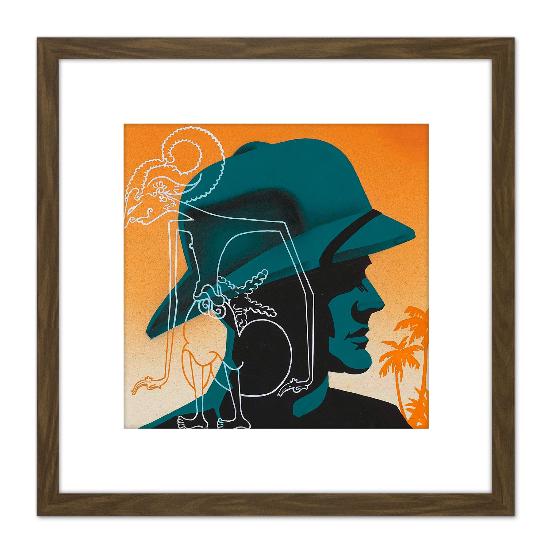 Hagemeyer Design Adolphe Engers Arjuna 1936 8X8 Inch Square Wooden
