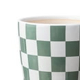 thumbnail image 6 of Mainstays 6 inch Green White Checkered Ceramic Planter, 6 of 9