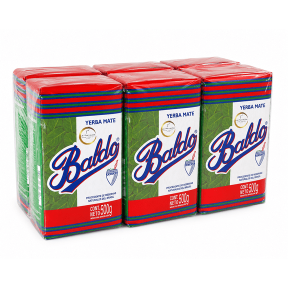 Baldo Yerba Mate Uruguayan Traditional Cut, 500 kg - Pack of 6