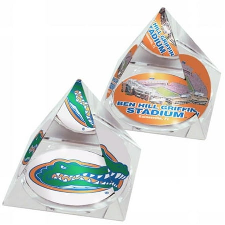 - Paragon Innovations Company FloridaUPYRSETLOGO STA414 NCAA Florida University Swamp and Mascot Crystal Pyramid