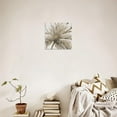 thumbnail image 5 of Abstract Flowers Decor Wall Art White Floral with Gold Gray Picture Canvas Print for Bathroom Bedroom with Framed 12"x12", 5 of 7