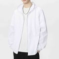 thumbnail image 2 of Annhoo Men Hooded Windbreaker Jacket Lightweight Zip Up Long Sleeve Outerwear with Pockets for Vacation Beach, 2 of 6