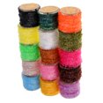 thumbnail image 1 of 15 Colors Fly Tying Materials Tinsel Cactus Chenille Medium Crystal, 1 of 7