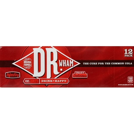 Buffalo Rock Dr. Wham Cola Soda Pop, 12 fl oz, 12 Pack Cans