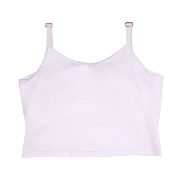 Top Ilusión para Dama, con Pad Integrado Blanco Talla CH