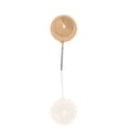 thumbnail image 2 of Stellar Women's 1/2" Pearl Post Earrings Jewelry, Gold, 2 of 3