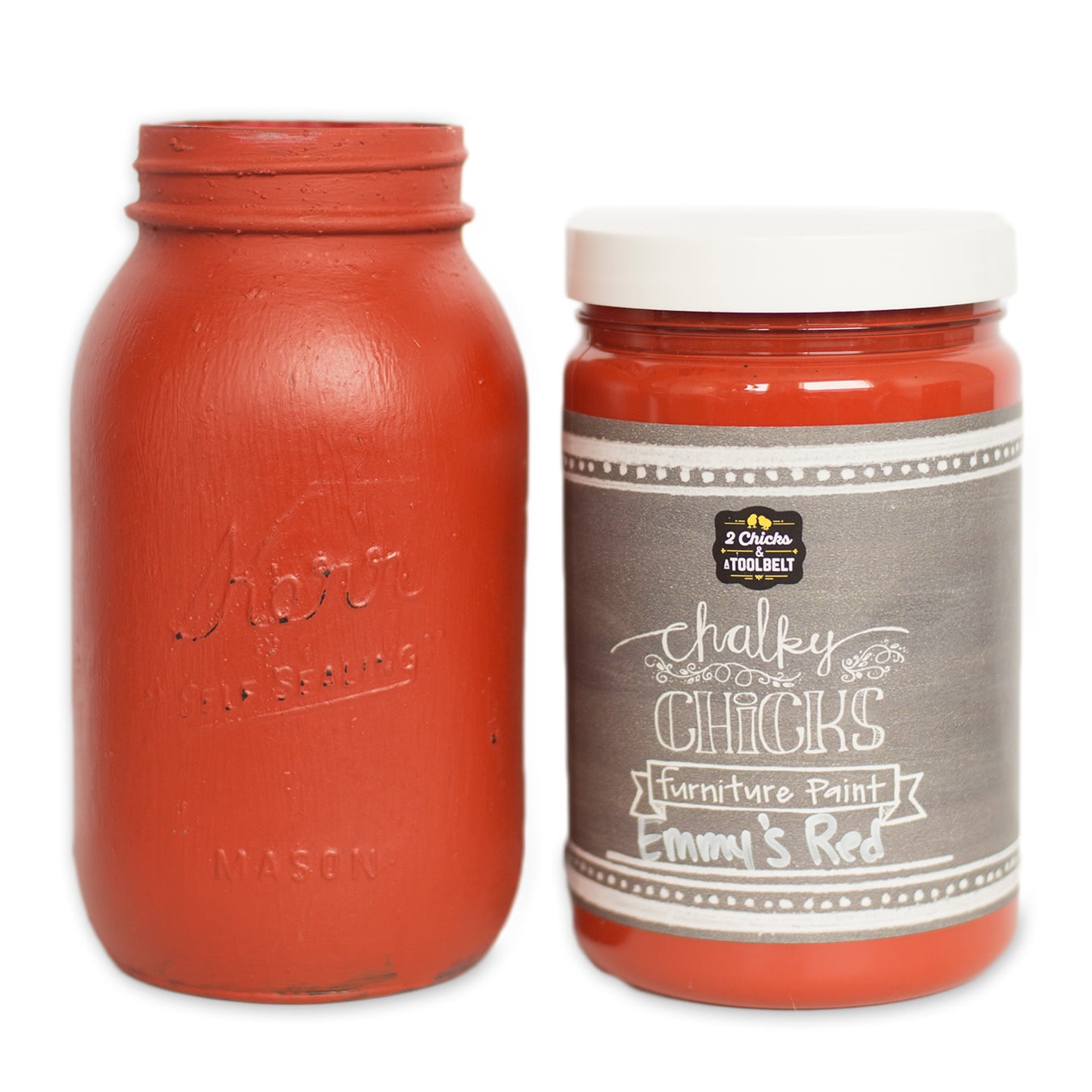 Chalk Finish Paint Furniture & Paint (32 oz., Emmy's Red