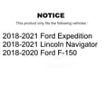 thumbnail image 2 of Transit Auto Front Coated Disc Brake Rotors and Semi-Metallic Pads Kit for Car Ford F-150 Expedition Lincoln Navigator KGA-100444, 2 of 11