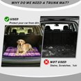 thumbnail image 5 of KUIFORTI Purple Coconut Tree Car Trunk Liner 29" x 39" Scratch-Proof Durable All Weather Trunk Protective Mat Polyester Vehicle Interior Decoration Accessories Universal Fit, 5 of 7