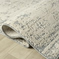 thumbnail image 6 of Ox Bay Valeria 6'0" x 9'3" Ivory/Stone Blue Abstract Performance Indoor Area Rug, 6 of 11