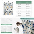 thumbnail image 6 of Spring Blue Flowers Balloon Curtains 63 Inch Length for Living Room/Bedroom, Vintage Floral Botanical Rustic Garden Rod Pocket Privacy Door Curtains Decorative Tie Up Shade for Window 52"x63", 6 of 8