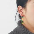 thumbnail image 3 of Artistic Bohemian Earrings Beaded Ear Hoop For Casual Wear And Festive Occasions, 3 of 10