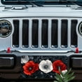 thumbnail image 5 of Red and White Poppy Pattern Front License Plate, Metal License Plate, Funny Standard Plates Personalized Novelty Decorative For Men/Women/Boys/Girls Car 6×12 Inch, 5 of 6