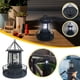 thumbnail image 1 of Decoración para exteriores, lámpara solar giratoria, lámpara solar colgante para patio, valla, jardín, iluminación exterior, decoración del hogar (negra), luz nocturna., 1 of 9