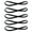 Black, variant on Naierhg 5Pcs Elastic Rope Candy Color Sports Yoga Headband Non-slip Hair Accessories