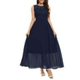 thumbnail image 4 of OSOLU Solid Color Women Lace Dress Elegant Length Sleeveless Chiffon Dress Bridesmaid Party Dress Comfort Sundress Dresses For Women 2025 Elegant Classy, 4 of 9