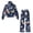 Book and coffee pattern, variant on CHAQLIN Wide Leg Women Two Piece Tracksuit, Four-Leaf Clover Theme Double Sided Cloth High Collar Women's Loungewear Tracksuit for Short Travel Indoor Outdoor