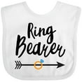 thumbnail image 3 of Inktastic Ringbearer with Arrow Boys Baby Bib, 3 of 4