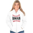 thumbnail image 4 of Sports Fan Baseball Stitches Homerun Zip Up Hoodie Men's Women's Brisco Brands S, 4 of 6
