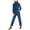 Dark Blue, variant on Coveralls for Women Long Sleeve Stand Collar Zipper Overalls Work Jumpsuit Straight Leg Pants Romper Black S