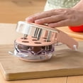 thumbnail image 4 of Cook With Color Cherry Pitter Tool, Handheld Quick-Release Stone Remover for Cherries and Olives, Pink, 4 of 5