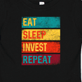thumbnail image 4 of Inktastic Stock Broker Eat Sleep Invest Repeat Boys or Girls Baby T-Shirt, 4 of 5